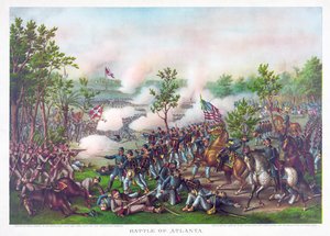 Batalla de Atlanta, pub. Kurz  Allison