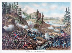 Batalla de Chattanooga, pub. Kurz  Allison de American School