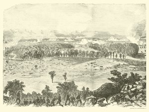Batalla de Gettysburg, cima de Little Round Top, 2 de julio, julio 1863 de American School