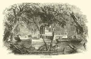 Navegación en el Bayou, marzo 1863 de American School