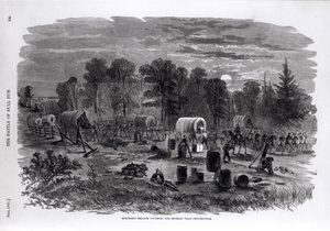 La Brigada de Blenker cubriendo la retirada cerca de Centreville, julio de 1861, de 