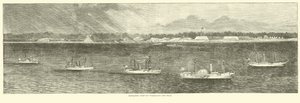 Flota de bloqueo frente a Wilmington, New Inlet, octubre 1864