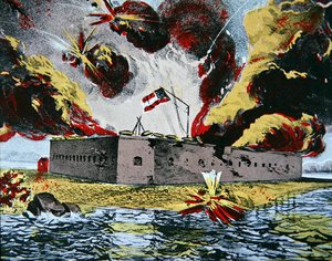 Bombardeo de Fort Pulaski, Isla Cockspur, Georgia de American School