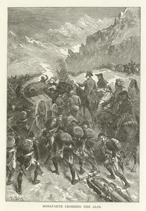Bonaparte cruzando los Alpes de American School