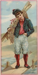 Niño de pie en el embarcadero de American School