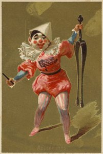 Niño vestido de payaso de American School