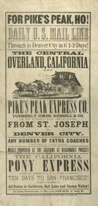 Cartel publicitario de viajes y rutas transamericanas de American School