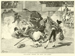 Corrida de toros ante el rey y la reina de American School