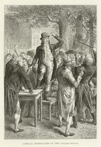 Camille Desmoulins en el Palais Royal de American School