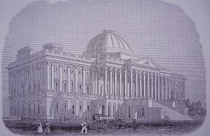 Edificio del Capitolio, Washington DC, EE.UU., c.1848 de American School