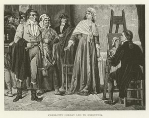 Charlotte Corday llevada a la ejecución