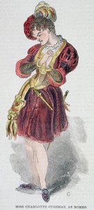 Charlotte Cushman (1816-76) disfrazada de Romeo, 1851 de American School