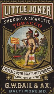 Querubín llevando tabaco y encendedor