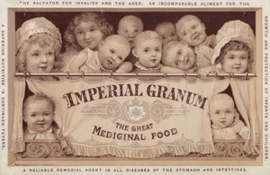 Niños y bebés anunciando Imperial Granum