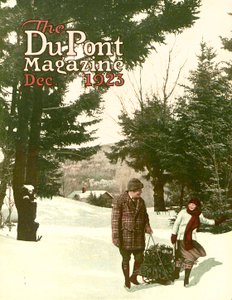 Árbol de Navidad, portada de la revista DuPont, diciembre 1923