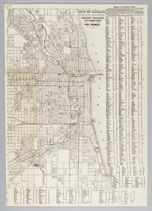Mapa de la ciudad de Chicago de American School