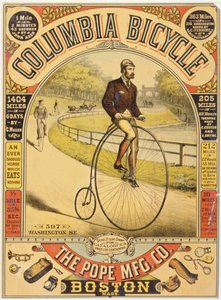 Anuncio de bicicleta Columbia, c.1890s de American School