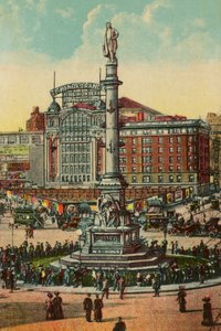 Columbus Circle, Nueva York, c.1900 de American School