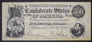 Dinero confederado de American School