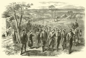Prisioneros confederados siendo conducidos de Jonesborough a Atlanta, septiembre de 1864 de American School
