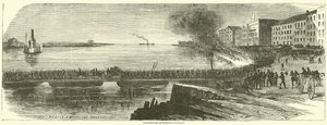 Confederados evacuando Savannah, diciembre 1864 de American School