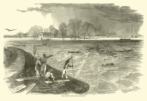 Grieta en el Bajo Mississippi, 1862 de American School
