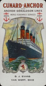 Barco de Cunard - Aquitania de American School