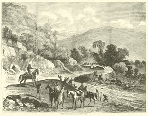 Cortando el canal de Chesapeake y Ohio, julio 1864 de American School