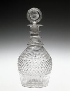 Decantador y Tapón, c. 1820-1840 de American School