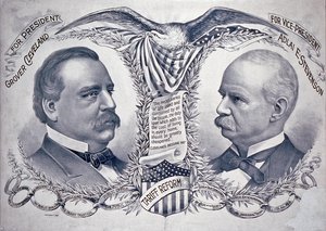 Póster de campaña presidencial demócrata de American School