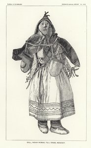 Muñeca, mujer india, vestido completo, Nenenot