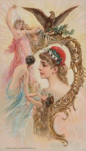 Águila y ninfas, 1892 de American School