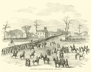 Entrando en Blackville, Carolina del Sur, enero 1865 de American School