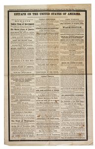 Epitafio en los Estados Unidos de América, c.1861