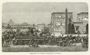 Construcción de edificios públicos en Egipto