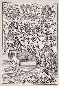 Hada Melusina, de La Guía Mundial de Gnomos, Hadas, Elfos y Otros Seres Pequeños por Thomas Keightley (1789-1872) Publicado 1880 de American School