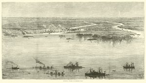 Flota federal en la bahía de Mobile, agosto 1864 de American School