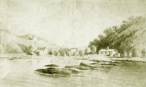 Fuerte St Davis y los rápidos del Schuylkill, c.1912
