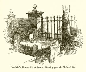 Tumba de Franklin, Cementerio de la Iglesia de Cristo, Filadelfia