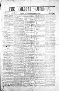 Portada de The Colored American, 30 de diciembre de 1865