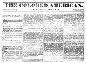 Portada de The Colored American, 4 de marzo de 1867 de American School
