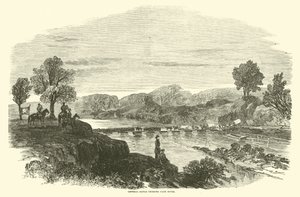 El general Banks cruzando el río Cane, abril de 1864 de American School