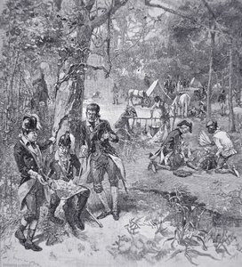 General Francis Marion en el campamento de American School