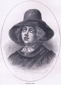 George Fox 1651, ilustración de la Historia de los Estados Unidos de Cassell, pub. por Petter & Galpin c.1890 de American School