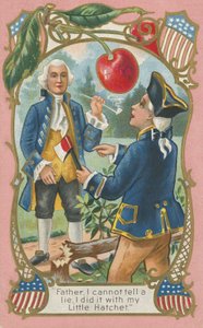 George Washington confesando a su padre de American School