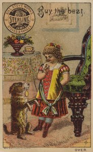 Niña y Perro Mendigando de American School