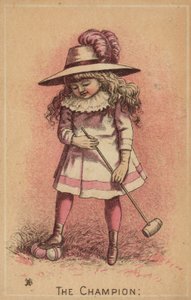 Niña Jugando al Croquet, La Campeona de American School