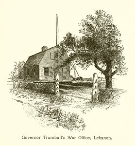 Oficina de Guerra del Gobernador Trumbull, Lebanon, Connecticut de American School