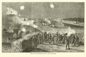 Transportes de Grant atravesando las baterías, abril 1863 de American School