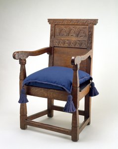 Gran silla, Condado de Essex, Massachusetts, 1640-85 de American School